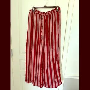 Wide leg flowy pants